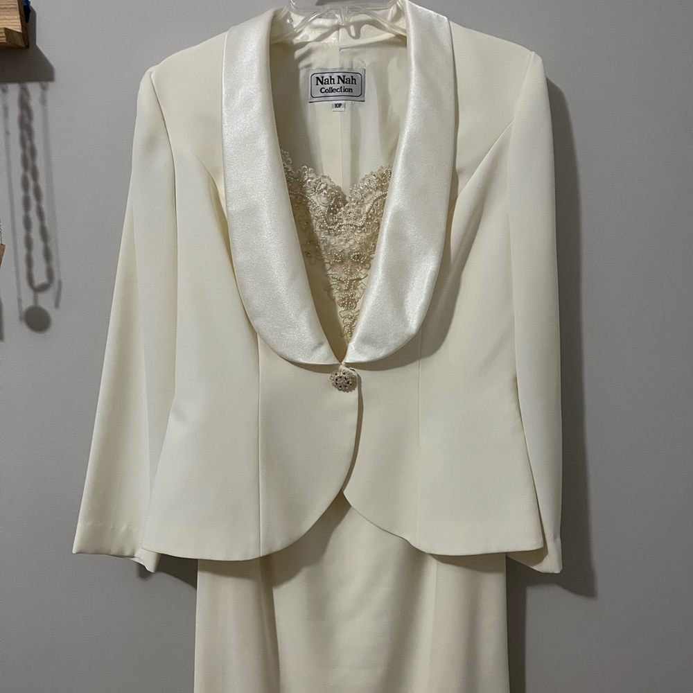 Bridal dress and jacket set
